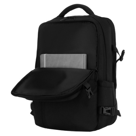 Reise-Rucksack aus Polyester in Schwarz mit Laptopfach - Peterson