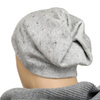 Modische Damen Beanie Mütze in Grau – Peterson