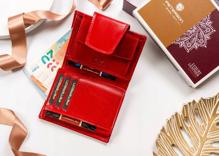 Damen Geldbörse aus Leder mit Druckverschluss – Peterson