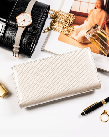 Große Damen Geldbörse Hochformat mit Magnetverschluss und Reißverschluss – Peterson