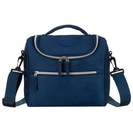 Reise-Kulturtasche aus synthetischem Stoff in Marineblau - Peterson