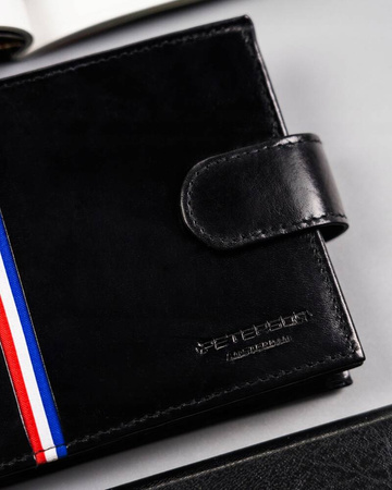 Große Herren Geldbörse mit Druckknopf – Peterson