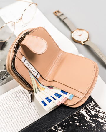 Damen Geldbörse Leder 43972-CIS-3320 BEIGE