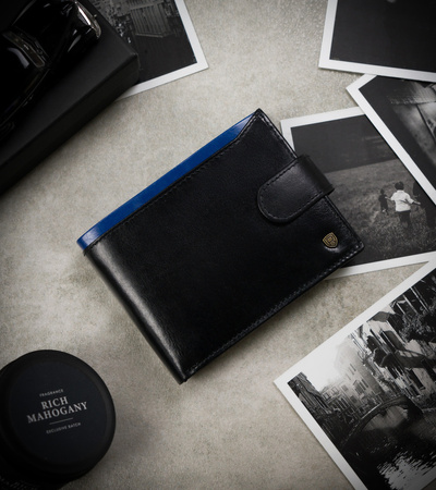 Herren Geldbörse aus Leder mit Dokumentenfach – Rovicky