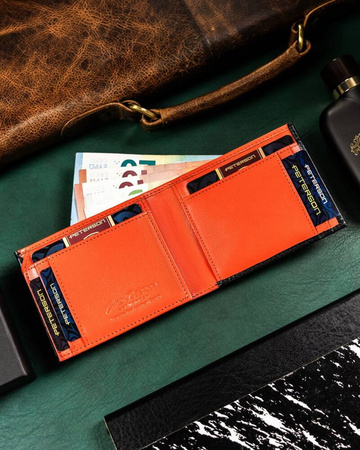 Kleine Herren Geldbörse aus Leder mit RFID-Schutz – Peterson