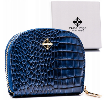 Kleine Damen Münzbörse mit Reißverschluss – Milano Design