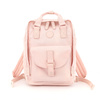 Rosa wasserabweisender City Rucksack mit Reißverschluss – Himawari