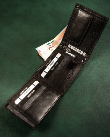 Klassische Herren Geldbörse aus Echtleder – Rovicky