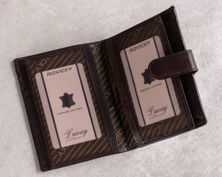 Elegante Herren Geldbörse aus Echtleder – Rovicky