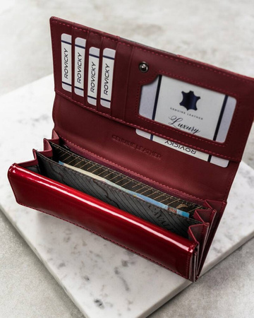 Elegante Damen Geldbörse aus Leder mit Druckverschluss – 4U Cavaldi