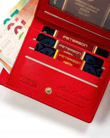 Kleine Damen Geldbörse aus Öko-Leder – Peterson