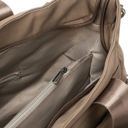 Peterson Damen-Tasche aus Öko-Leder mit Schultergurt beige