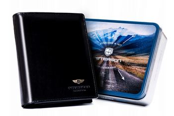 Herren Geldbörse aus Leder ohne Verschluss – Peterson