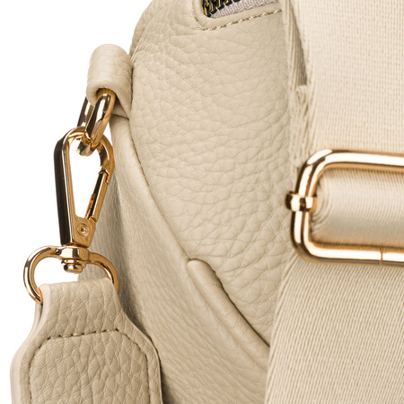 Beige, praktische Damen-Bauchtasche aus Kunstleder für den urbanen Alltag, einkammerig – Peterson