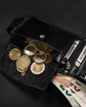 Klassische Herren Geldbörse aus echtem Leder – Rovicky