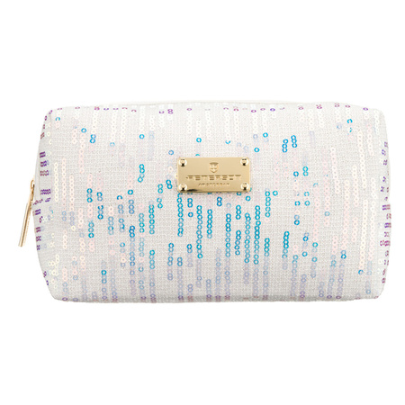 Kosmetiktasche aus Polyester in Weiß, ein Fach - Peterson