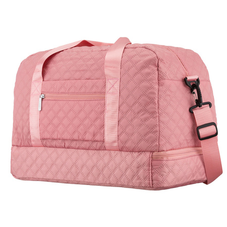 Rosa, Trainingstasche aus Polyester, mit zwei Fächern - Peterson