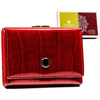 Kleine Damen Geldbörse aus Leder in Rot mit Bügel- und Druckverschluss – Peterson
