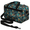 Reisetasche aus strapazierfähigem Polyester mit Pflanzenmuster und abnehmbarem Gurt – Rovicky
