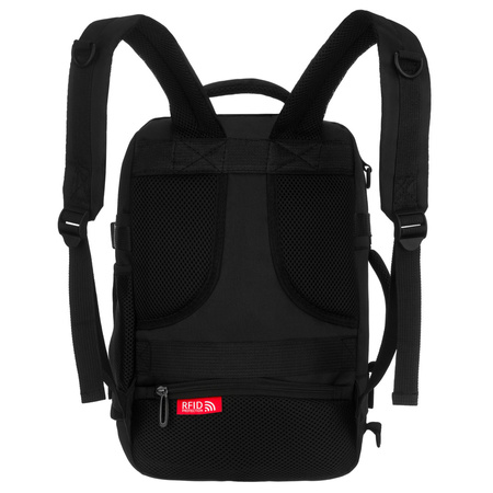 Schwarzer Reise-Rucksack, ideal als Handgepäck – Peterson