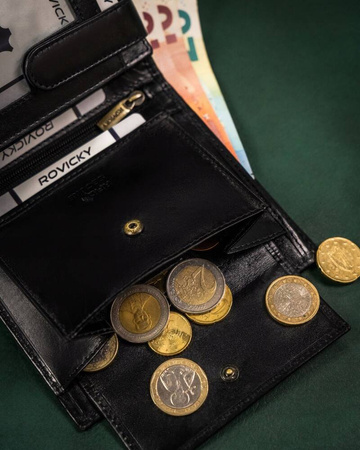 Große Herren Geldbörse aus Leder mit RFID-Schutz – Rovicky