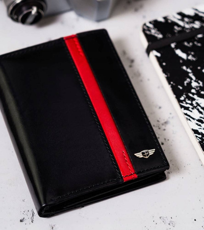 Große, vertikale Herren Geldbörse aus Leder – Peterson