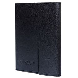 Geschenkset: Schwarzer Notizblock mit Linien und eleganter schwarzer Kugelschreiber – Peterson