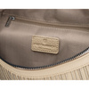 Beige Damen-Gürteltasche aus Öko-Leder, verziert mit Nieten – Peterson