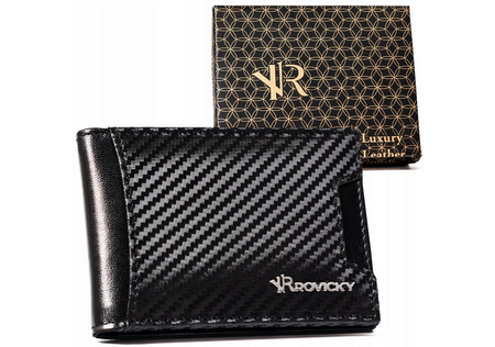 Kleine Herren Geldklammer aus echtem Leder – Rovicky