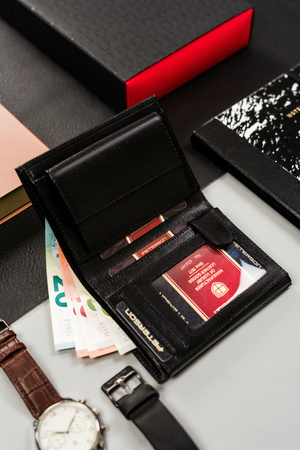 Große Herren Geldbörse aus Echtleder ohne Verschluss – Peterson