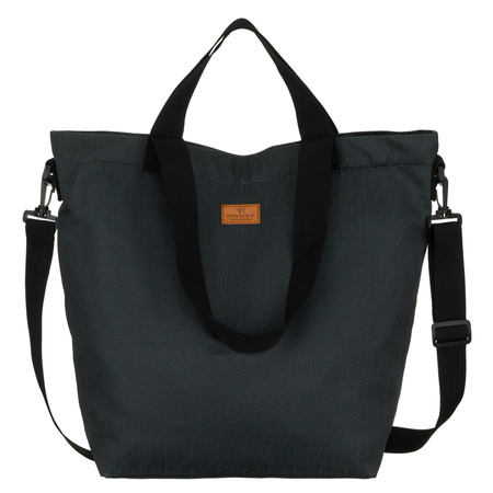 Graue Damen-Shopper-Tasche mit Reißverschluss und Außentasche – Rovicky