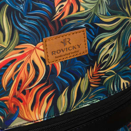 Gemusterter Damen City Rucksack mit verstellbaren Schultergurten – Rovicky