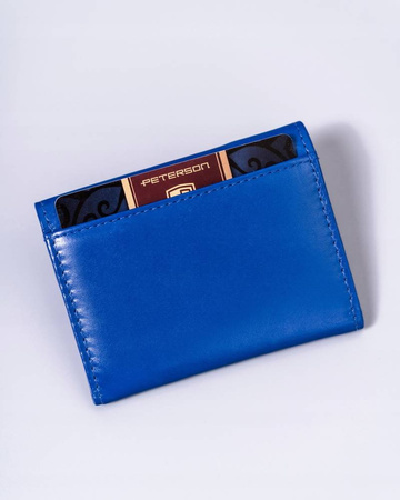 Kleine Damen Geldbörse aus Leder mit Druckknopf – Peterson