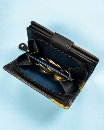 Große, vertikale Damen Geldbörse aus echtem Leder – Rovicky