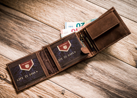 Marken Herren Geldbörse aus echtem Leder – Peterson