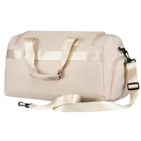 Beige Reisetasche oder Sporttasche aus Polyester – Peterson
