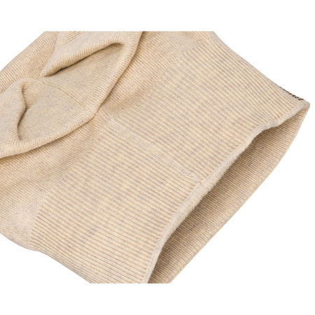 Beanie Mütze mit Kristallen in Beige – Peterson