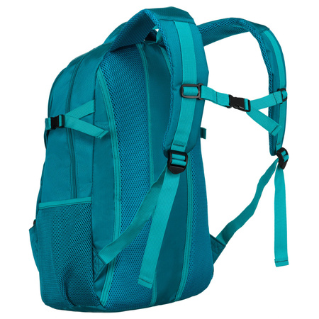 Geräumiger Rucksack aus Polyester in Blau mit vielen zusätzlichen Taschen – Peterson