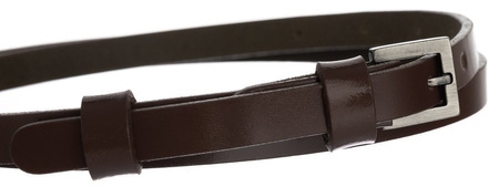 Damen Gürtel schmal aus Leder mit Schnalle, ideal für Kleider – Rovicky