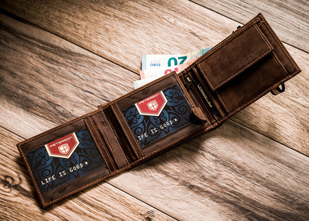 Nubuk Herren Geldbörse mit RFID-Schutz – Peterson