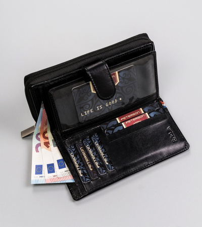 Damen Geldbörse Hochformat aus Echtleder – Peterson