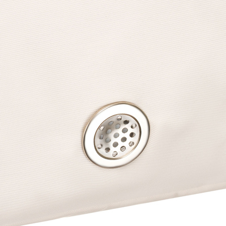 Wochenend-Reisetasche in Ecru und Grün, ausgestattet mit einem Koffergriff – Peterson