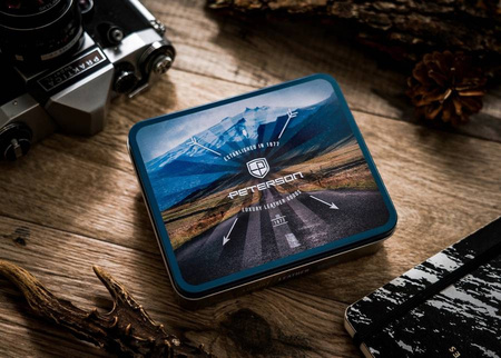 Vertikale Herren Geldbörse mit Druckknopf – Peterson