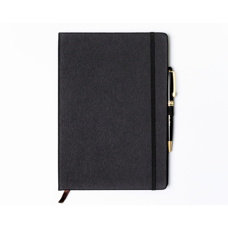 Schwarzes Notizbuch im B5-Format, liniert – Peterson