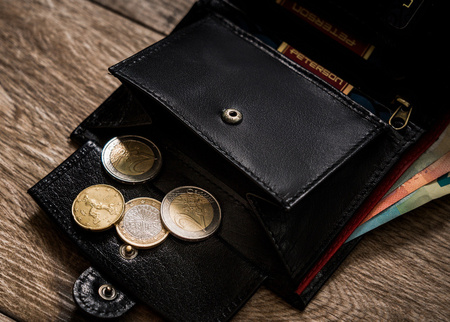 Herren Geldbörse aus Leder mit Verschluss – Peterson