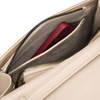 Beige Damen-Handtasche mit Reißverschluss und Magnetverschluss - Peterson