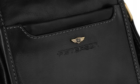 Herren Umhängetasche aus Leder – Peterson