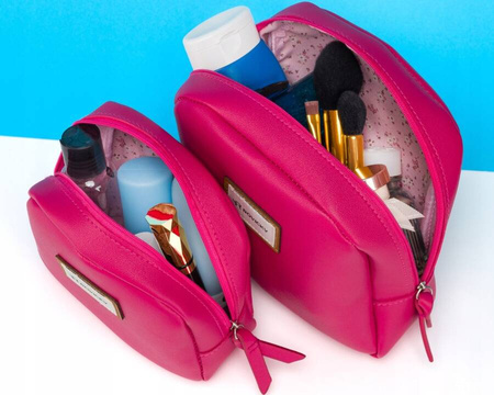 Set aus zwei Damen Kosmetiktaschen aus Öko-Leder – Rovicky