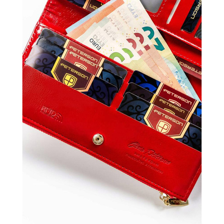 Damen Geschenkset mit Geldbörse im Croco-Look – Peterson