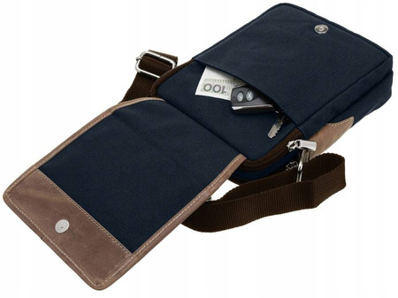 Herren-Umhängetasche aus Leder von Always Wild